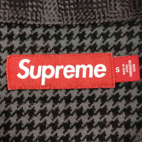 シュプリーム Supreme 23AW Houndstooth Plaid Flannel Shirt メンズ JPN:S