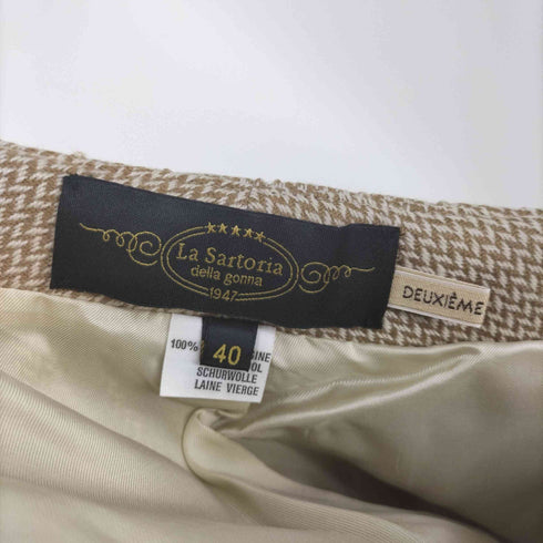 ドゥーズィエムクラス DEUXIEME CLASSE la sartoria MADE IN ITALY フロントボタン プリーツスカート レディース JPN:40