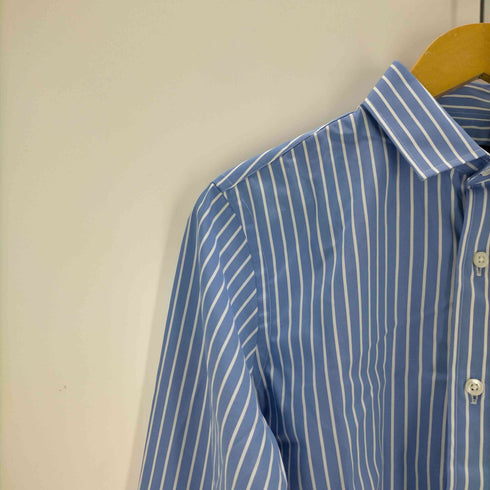 エイチビューティーアンドユースユナイテッドアローズ H BEAUTY & YOUTH UNITED ARROWS HOMME girls 2021AW CROPPED SHIRT BLUE AND WHITE STRIPE レディース import:S