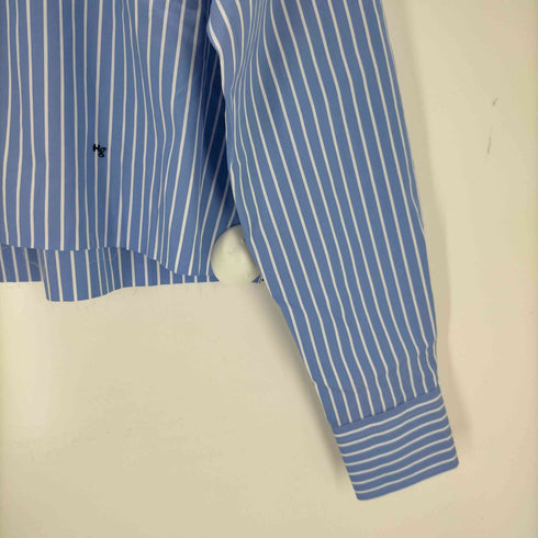 エイチビューティーアンドユースユナイテッドアローズ H BEAUTY & YOUTH UNITED ARROWS HOMME girls 2021AW CROPPED SHIRT BLUE AND WHITE STRIPE レディース import:S