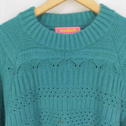 SOUHAIT サイドオープンデザインクルーネックニット MADE IN SPAIN レディース EUR:44