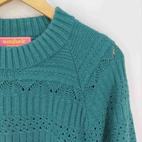 SOUHAIT サイドオープンデザインクルーネックニット MADE IN SPAIN レディース EUR:44