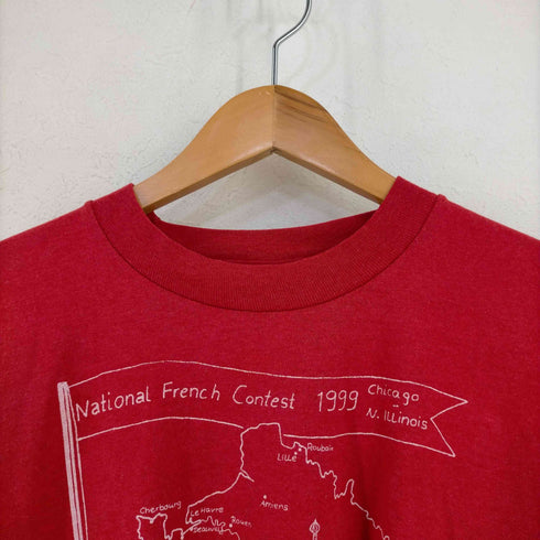 フルーツオブザルーム FRUIT OF THE LOOM 99年 USA製 national french contest クルーネックTシャツ メンズ import:XL