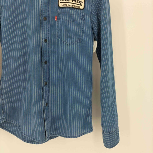 リーバイス Levis ストライプ ワッペン シャツ メンズ import:S