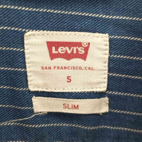 リーバイス Levis ストライプ ワッペン シャツ メンズ import:S
