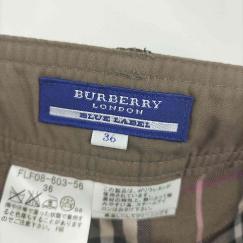 バーバリーロンドンブルーレーベル BURBERRY LONDON BLUE LABEL ノバチェック ミニスカート レディース JPN:36