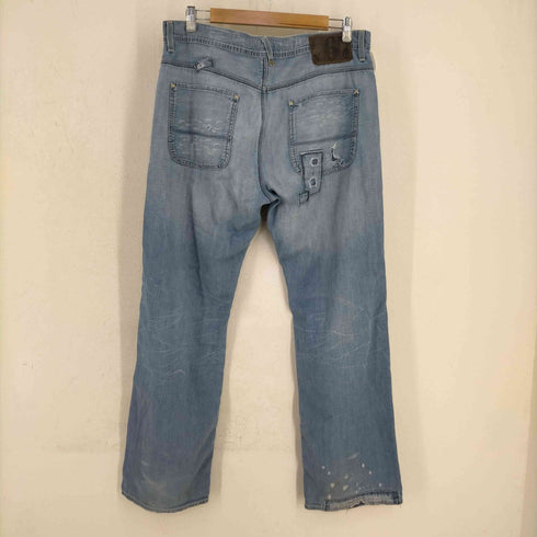 ポロジーンズカンパニーラルフローレン POLO JEANS COMPANY RALPH LAUREN リペアダメージ加工 ボタンフライ デニムパンツ メンズ 36inch