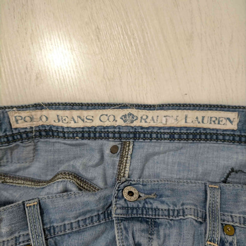 ポロジーンズカンパニーラルフローレン POLO JEANS COMPANY RALPH LAUREN リペアダメージ加工 ボタンフライ デニムパンツ メンズ 36inch