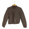Casablanca Leather アクションプリーツ ステッチデザイン レザージャケット メンズ US:38