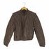 Casablanca Leather アクションプリーツ ステッチデザイン レザージャケット メンズ US:38