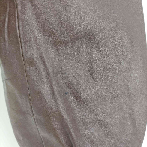 Casablanca Leather アクションプリーツ ステッチデザイン レザージャケット メンズ US:38