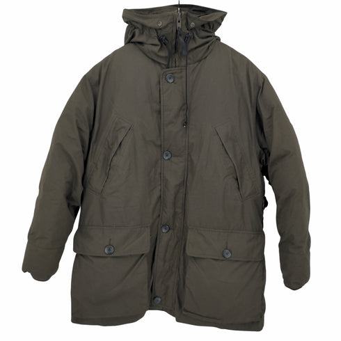 エディーバウアー Eddie Bauer フーデッドダウンコート ミリタリー メンズ L