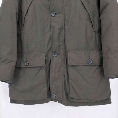 エディーバウアー Eddie Bauer フーデッドダウンコート ミリタリー メンズ L