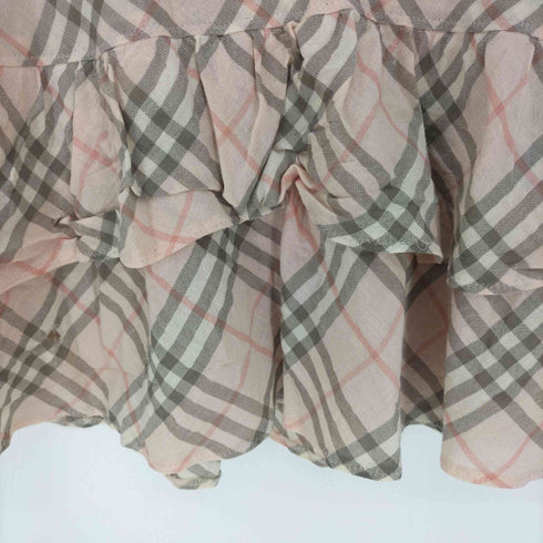 バーバリーロンドンブルーレーベル BURBERRY LONDON BLUE LABEL ノバチェック フレアスカート レディース JPN:36