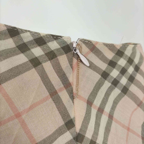 バーバリーロンドンブルーレーベル BURBERRY LONDON BLUE LABEL ノバチェック フレアスカート レディース JPN:36