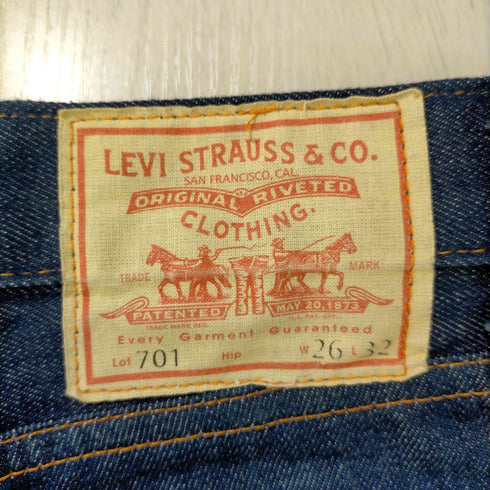 リーバイスヴィンテージクロージング Levis Vintage Clothing トルコ製 LVC Levi's 701 bigE 復刻 ハイウエスストデニムパンツ メンズ 26×32