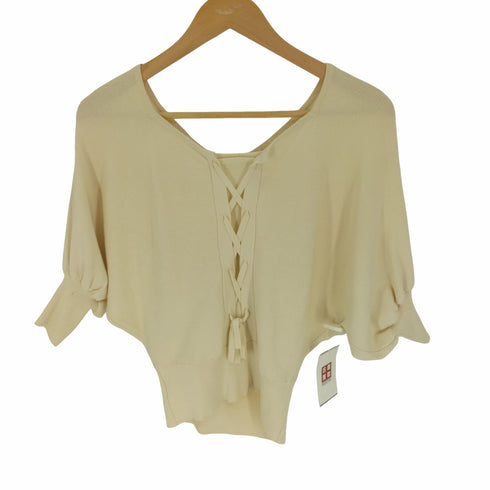 プロポーションバイボディードレッシング PROPORTION BODY DRESSING バックレースアップドルマンニット レディース JPN:M