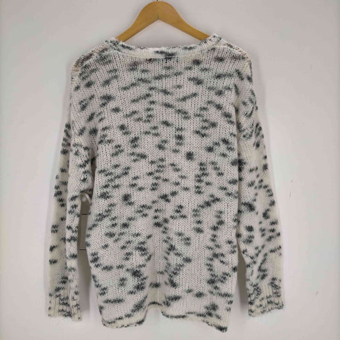 ザラ ZARA CONTRAST KNIT SWEATER WITH SLIT レディース JPN:S