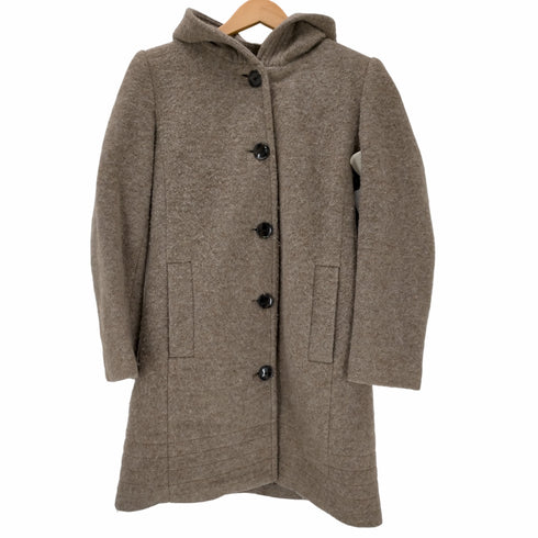 ランズエンド LANDS END ウール混 フーデッドコート レディース 9