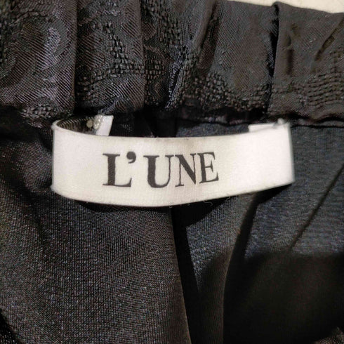 リュンヌ L'UNE フラワー スリットサテンパンツ レディース JPN:36