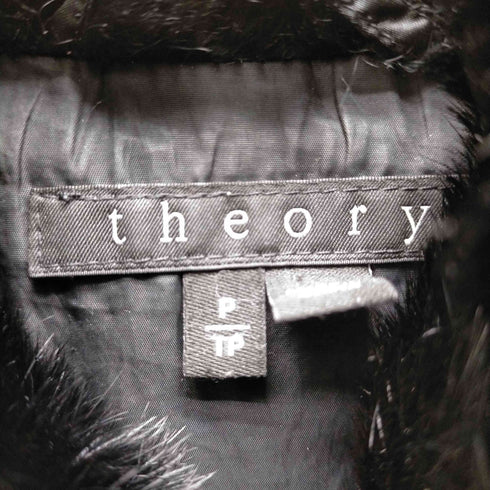 セオリー theory 襟ラビットファー付き ロングダウンコート レディース P/TP