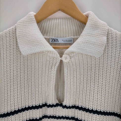 ザラ ZARA OVERSIZED KNIT POLO SWEATER レディース JPN:L
