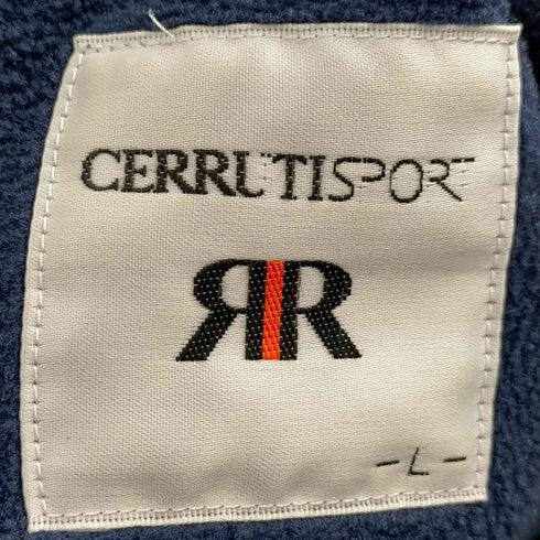 セルッティ NINO CERRUTI ロゴ刺繍フリースジップアップブルゾン メンズ JPN:L