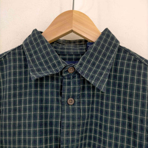 ギャップ Gap OLD フラップポケット チェック レギュラーカラーシャツ メンズ import:M