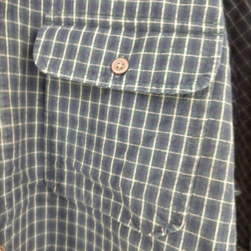 ギャップ Gap OLD フラップポケット チェック レギュラーカラーシャツ メンズ import:M