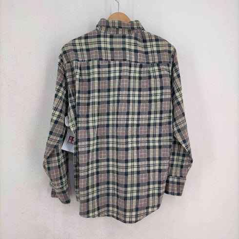 ヴァンコート van cort チェック コットンネルシャツ メンズ import:L
