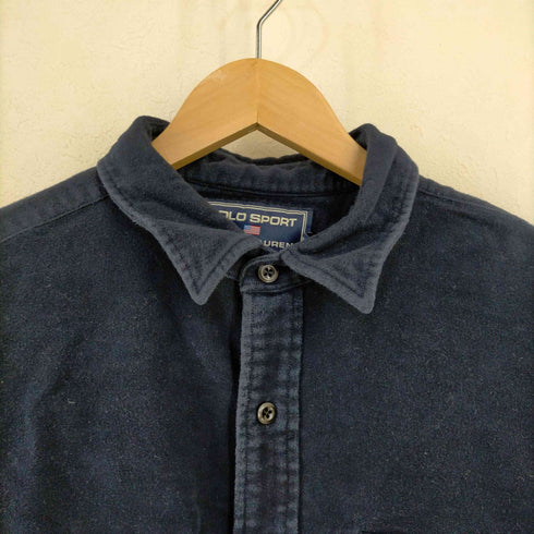 ポロスポーツラルフローレン POLO SPORT RALPH LAUREN フラップポケット シャモアシャツ メンズ import:XL
