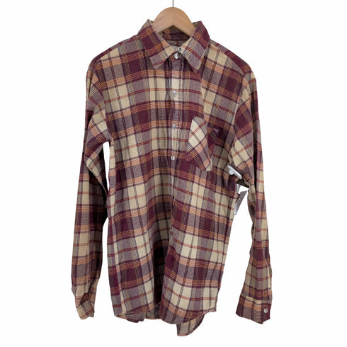 シアーズ Sears チェック フランネルシャツ メンズ import:M