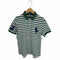 ポロバイラルフローレン Polo by RALPH LAUREN 90S ビッグポニー鹿の子ポロシャツ ボーダー柄 メンズ JPN:L
