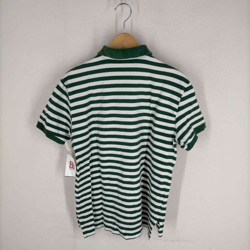 ポロバイラルフローレン Polo by RALPH LAUREN 90S ビッグポニー鹿の子ポロシャツ ボーダー柄 メンズ JPN:L