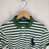 ポロバイラルフローレン Polo by RALPH LAUREN 90S ビッグポニー鹿の子ポロシャツ ボーダー柄 メンズ JPN:L
