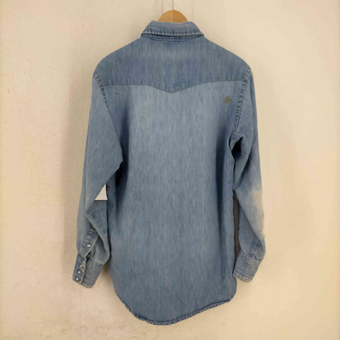 シアーズ Sears WESTERN WEAR シャンブレー ウエスタンシャツ メンズ import:M