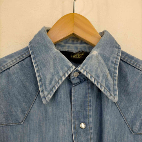 シアーズ Sears WESTERN WEAR シャンブレー ウエスタンシャツ メンズ import:M
