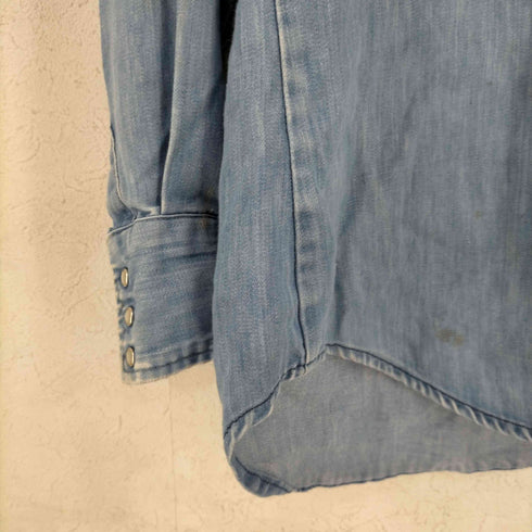 シアーズ Sears WESTERN WEAR シャンブレー ウエスタンシャツ メンズ import:M