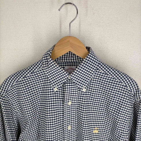 ブルックスブラザーズ BROOKS BROTHERS 刺しゅうギンガムチェックボタンダウンシャツ メンズ JPN:S