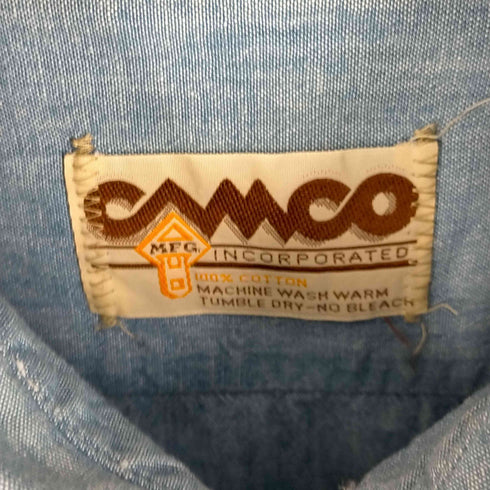 カムコ CAMCO 半袖シャンブレーシャツ メンズ JPN:L