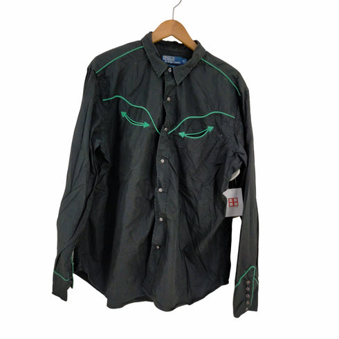ポロバイラルフローレン Polo by RALPH LAUREN イタリア製 ウエスタンシャツ メンズ import:XL