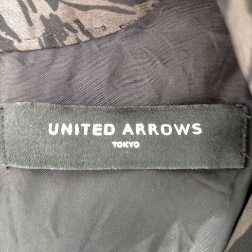 ユナイテッドアローズ UNITED ARROWS 総柄 裏地付きノースリーブワンピース レディース 36