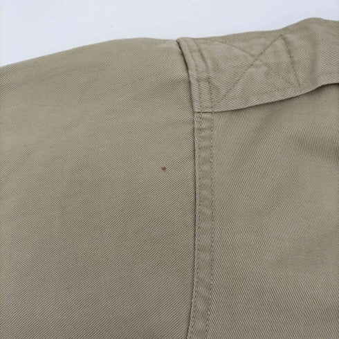 ユーエスアーミー US ARMY 40~50s KHAKI-1 STAND-UP-COLLAR 8.2.OZ ミリタリーシャツ マチ付き メンズ 15 1/2×34