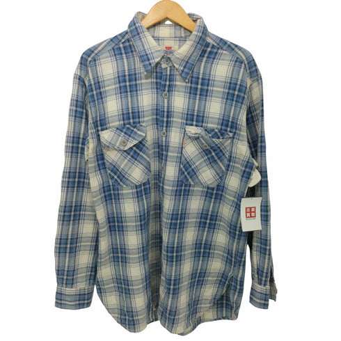 リーバイス Levis チェック柄 コットンワークシャツ フラップポケット メンズ import:L