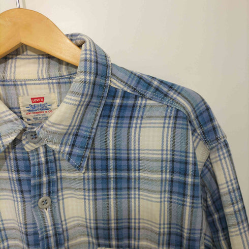リーバイス Levis チェック柄 コットンワークシャツ フラップポケット メンズ import:L