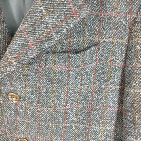 スーツセレクト SUIT SELECT 3釦 ウール チェック チェスター ロング コート メンズ JPN:M