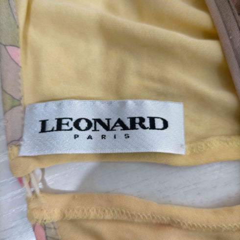 レオナール LEONARD イタリア製 シルク フラワーカットソー レディース 38