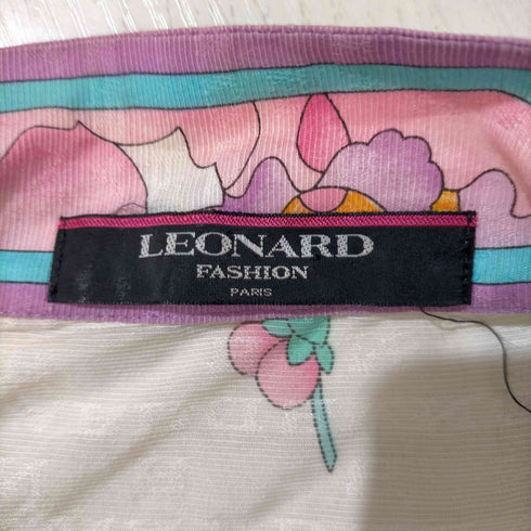 レオナール LEONARD シルク60 フラワーテーラードジャケット レディース