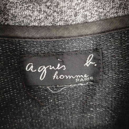 アニエスベー agnes b. ハーフジップシャツ スウェット地 霜降り メンズ