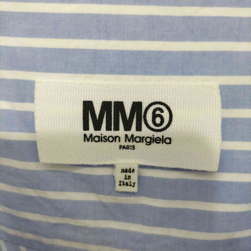 エムエムシックス メゾンマルジェラ MM6 Maison Margiela 18SS ストライプ シャツ カットソー レディース 40号型